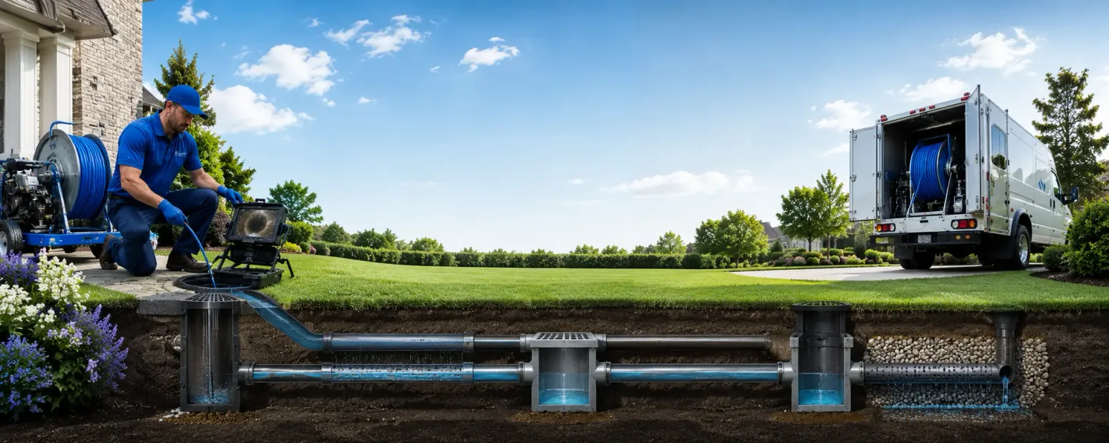 Outdoor drain cleaning information for Harvey, IA